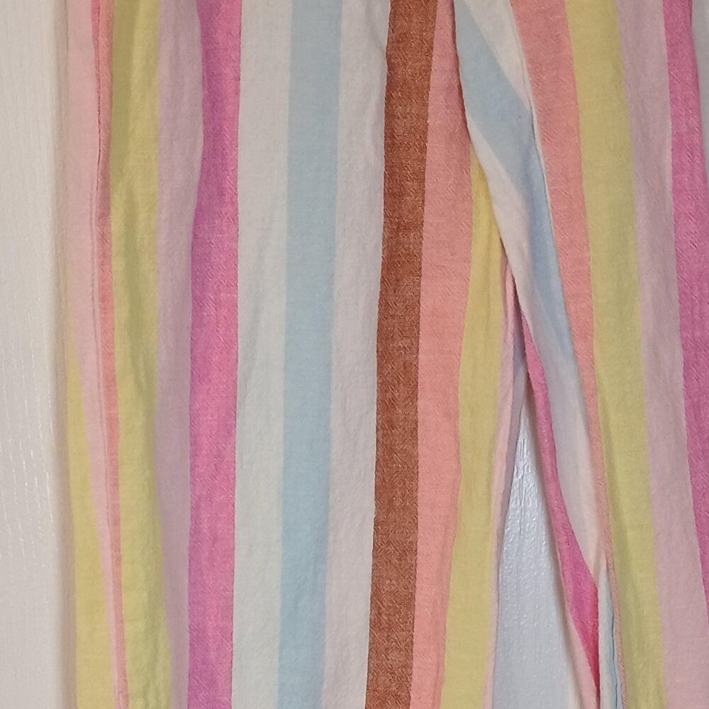 J.Crew/Paperbag Waist Pants/Women XS/Multi Pastel Stripe/Drawcord - Picture 6 of 10